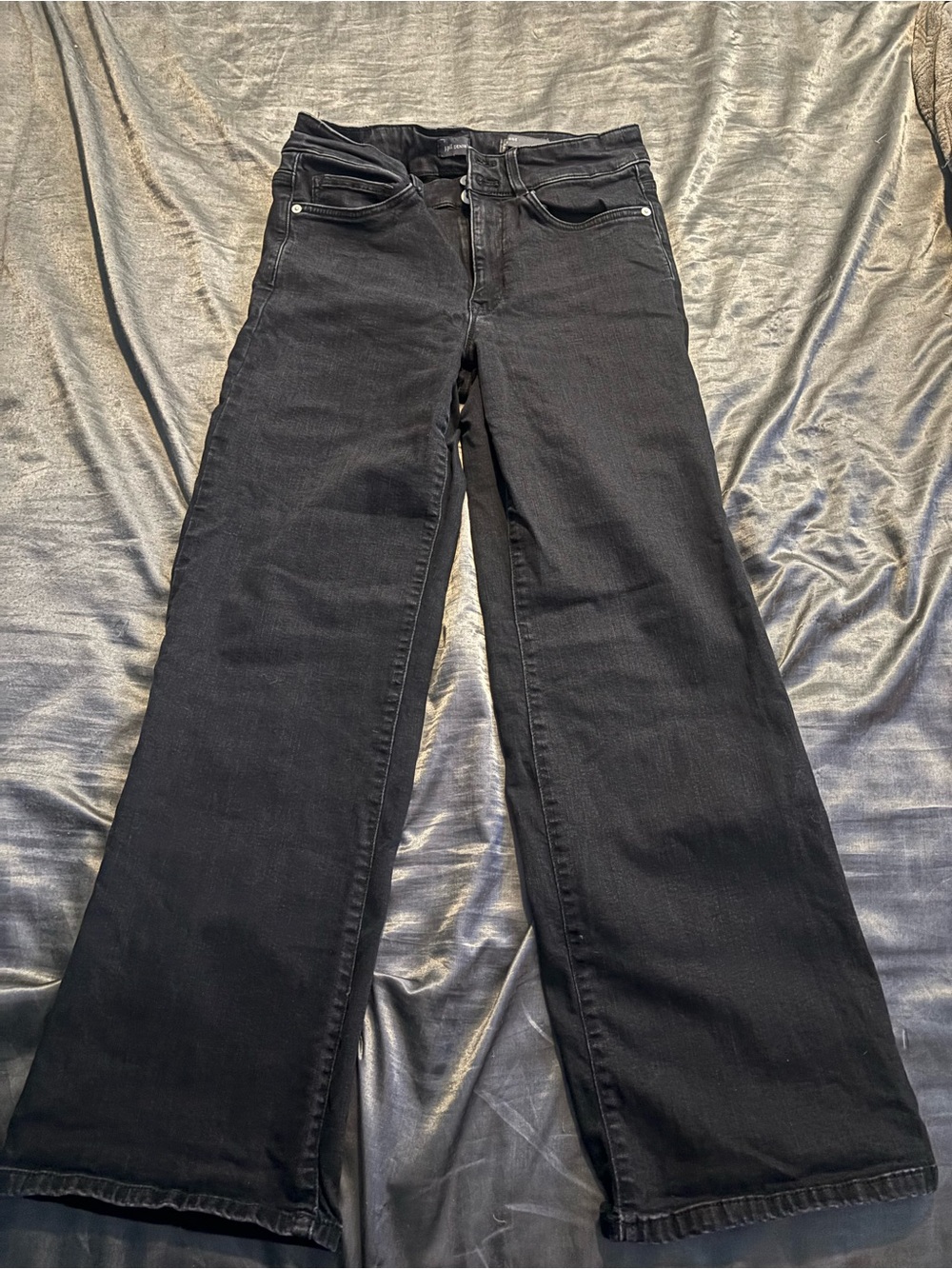 J. Jill Black Wide-Leg Denim Jeans